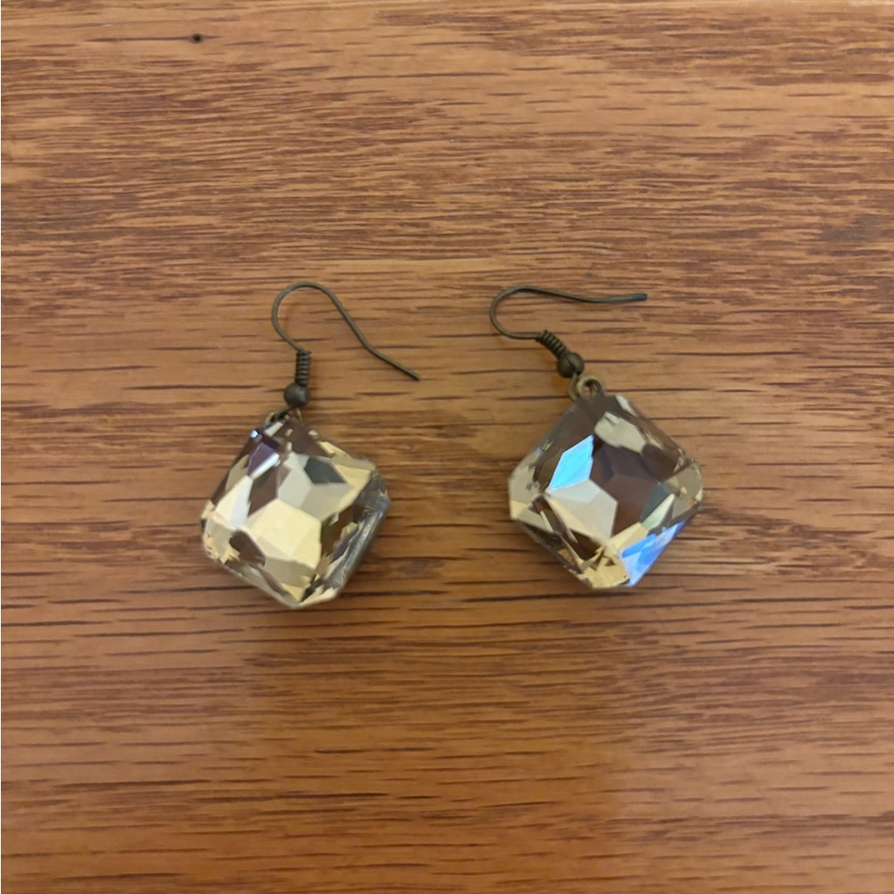 Cache Square Cut Statement Earrings